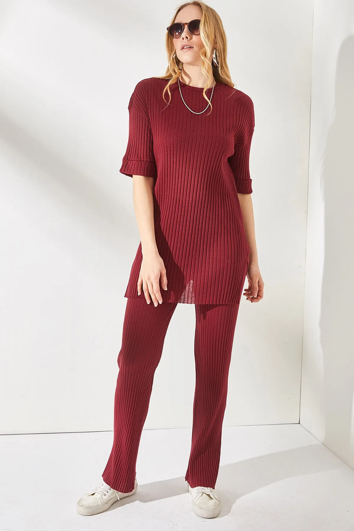 Olalook  Zweiteiler - Bordeaux - Regular Fit