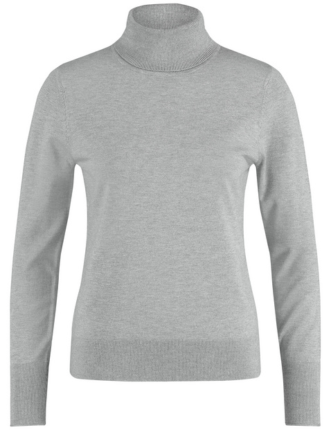 Basic Feinstrick-Pullover mit Turtleneck