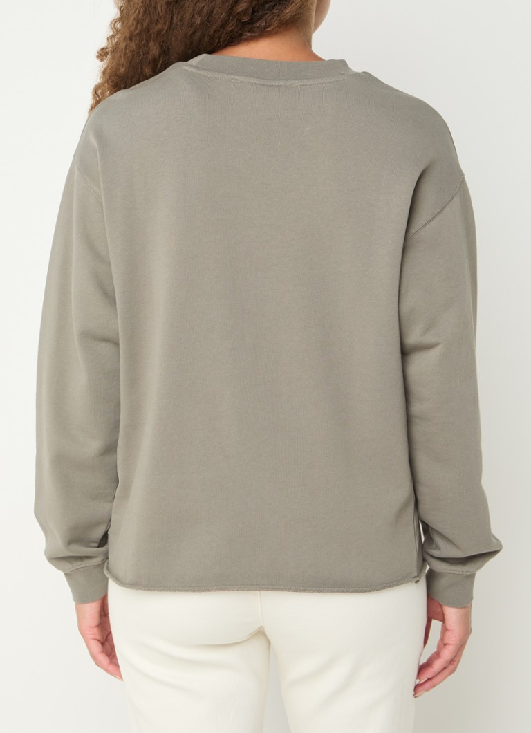 10DAYS  Sweater van biologisch katoen met logoprint