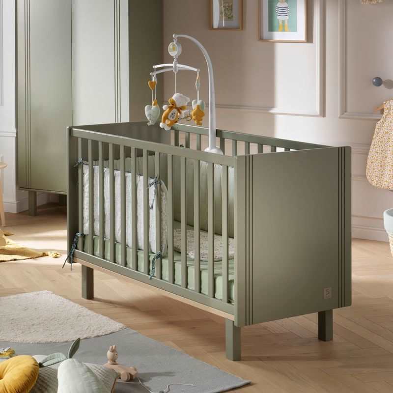 Lit bébé Eléonore kaki