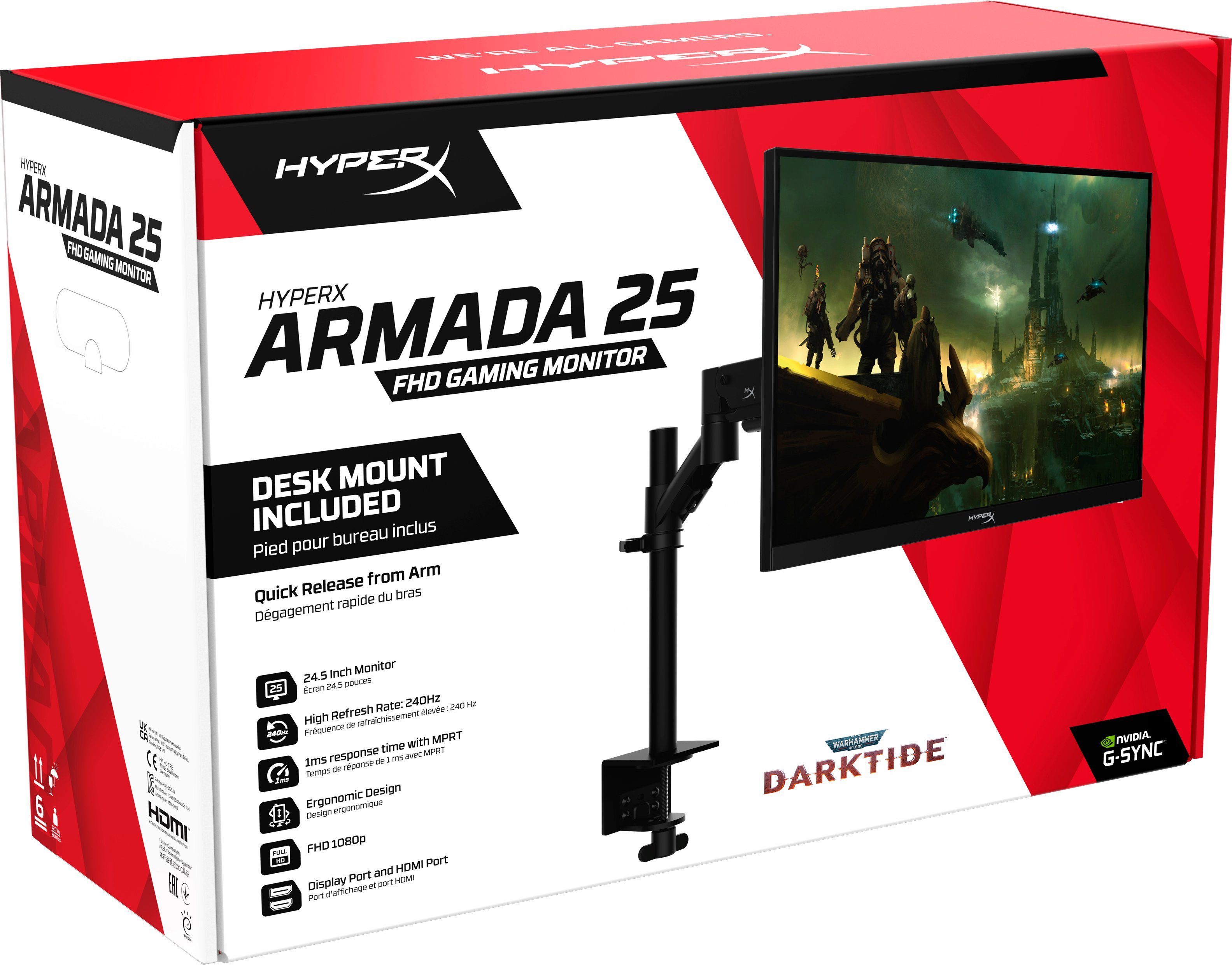 HyperX Armada 25 Gaming-Monitor (62,23 cm/24,5 