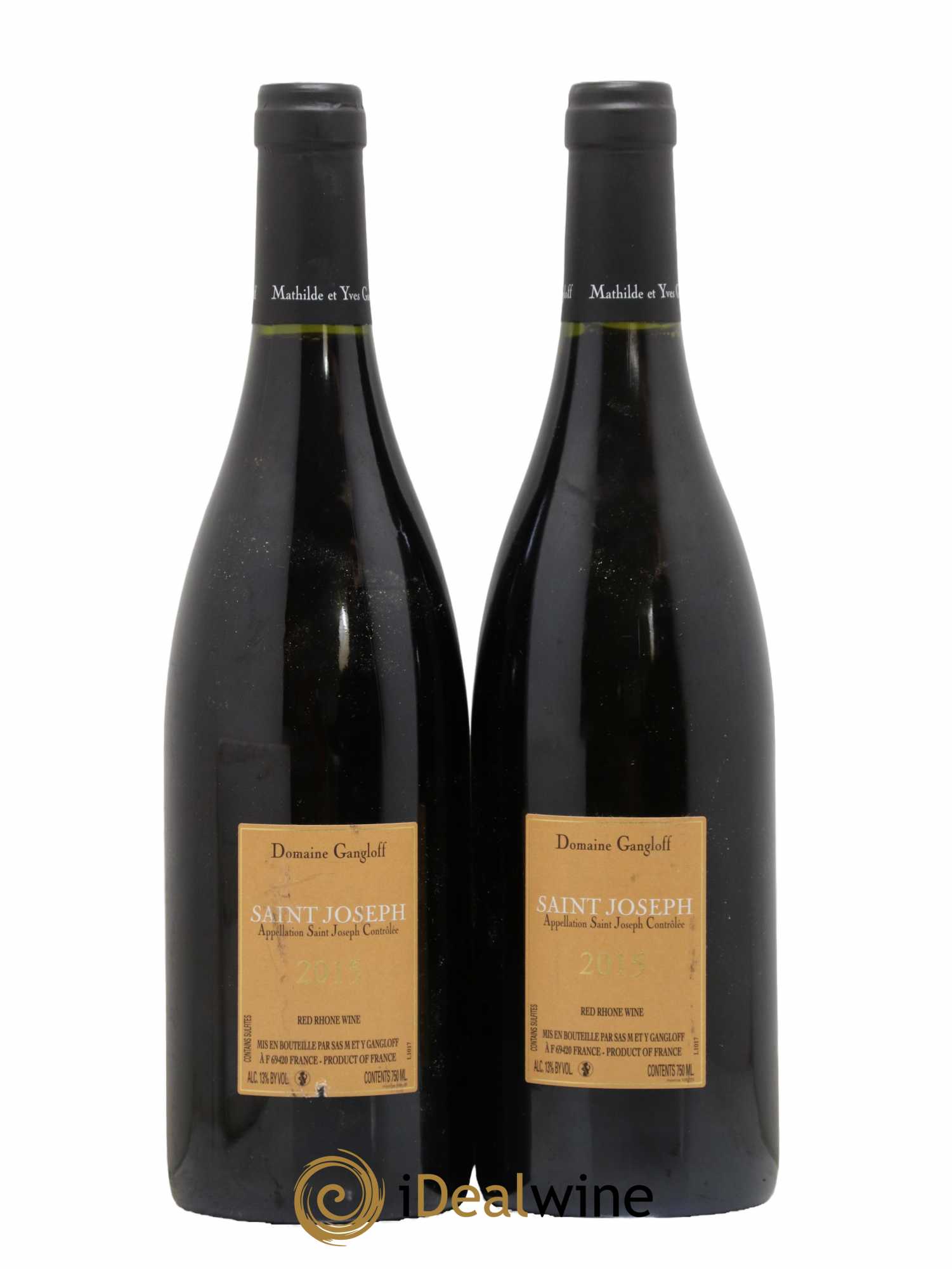 Saint-Joseph Gangloff (Domaine)  2015 - Lot de 2 Bouteilles