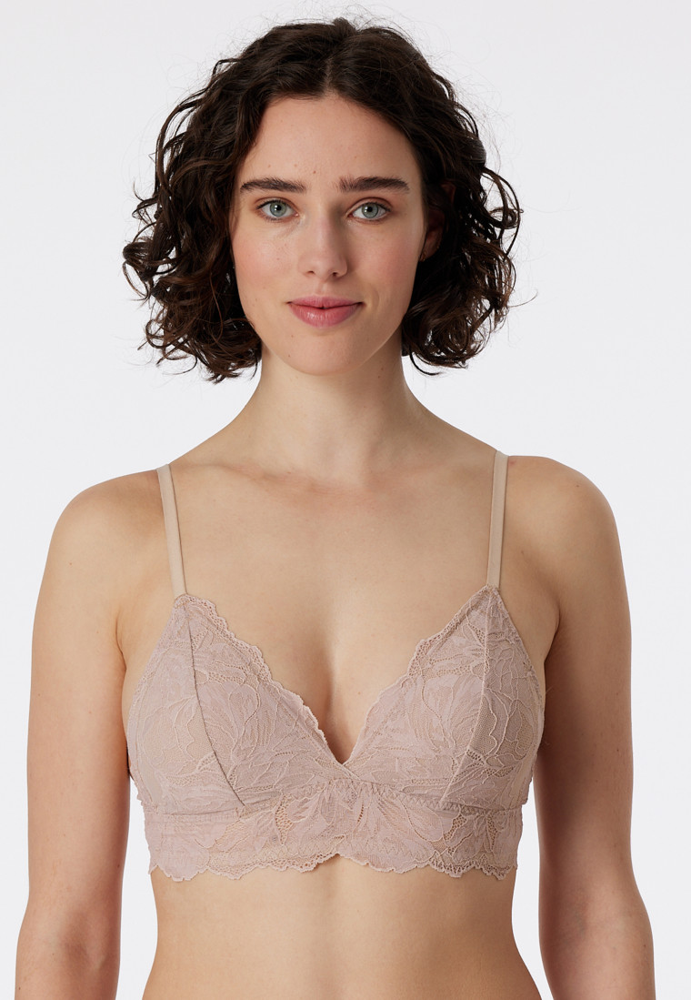 Bustier herausnehmbare Pads beige - Modal & Lace