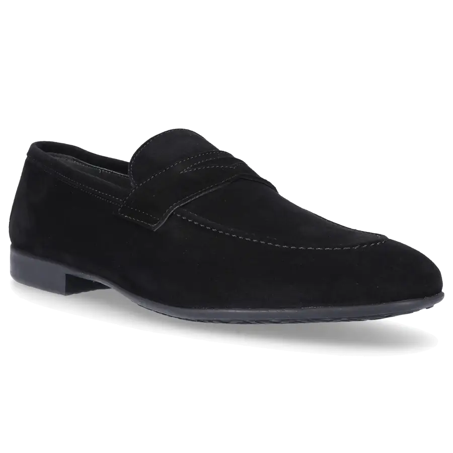 Moreschi - Herren 042173 Veloursleder - schwarz