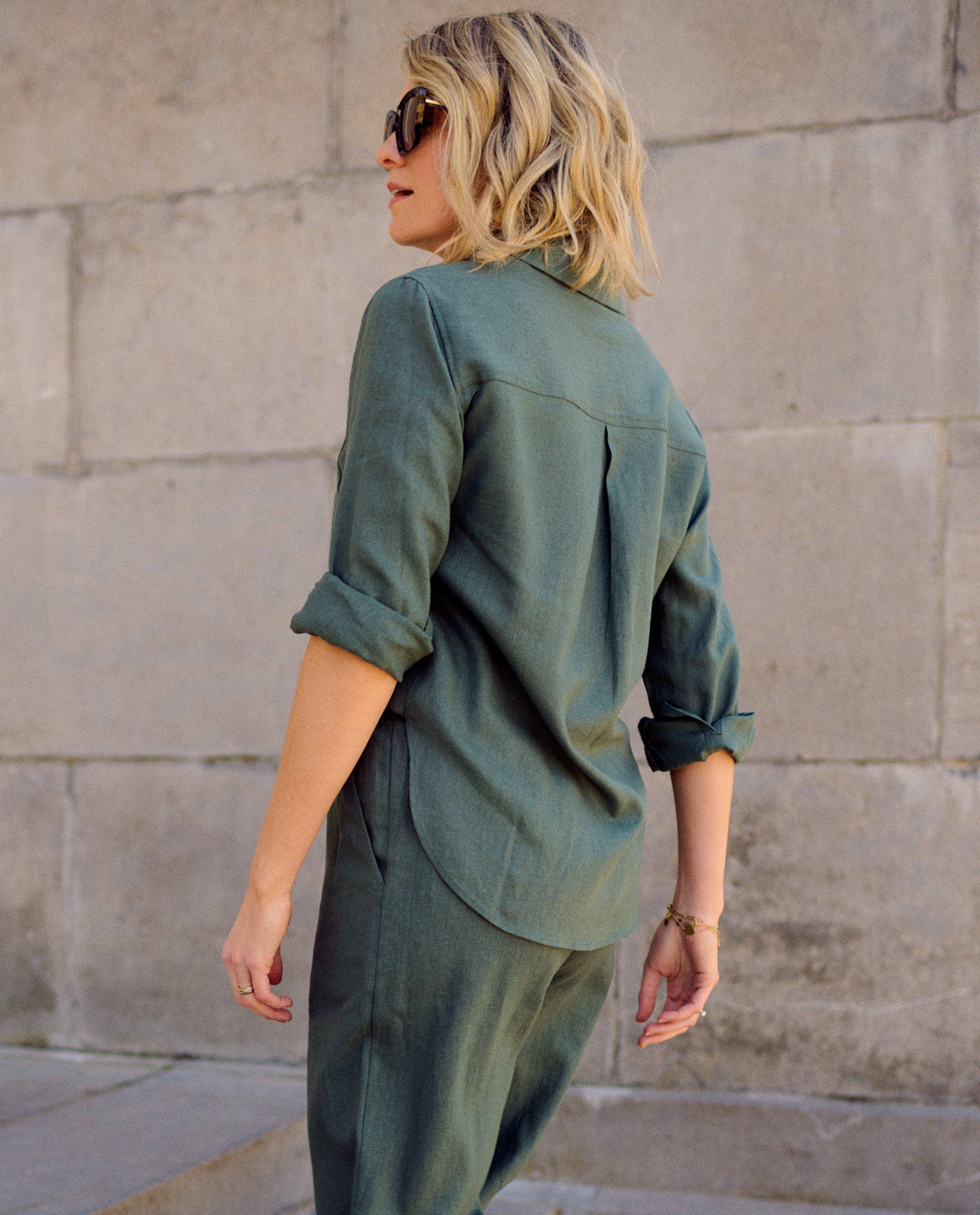 Sora Green ing vászon khaki színben