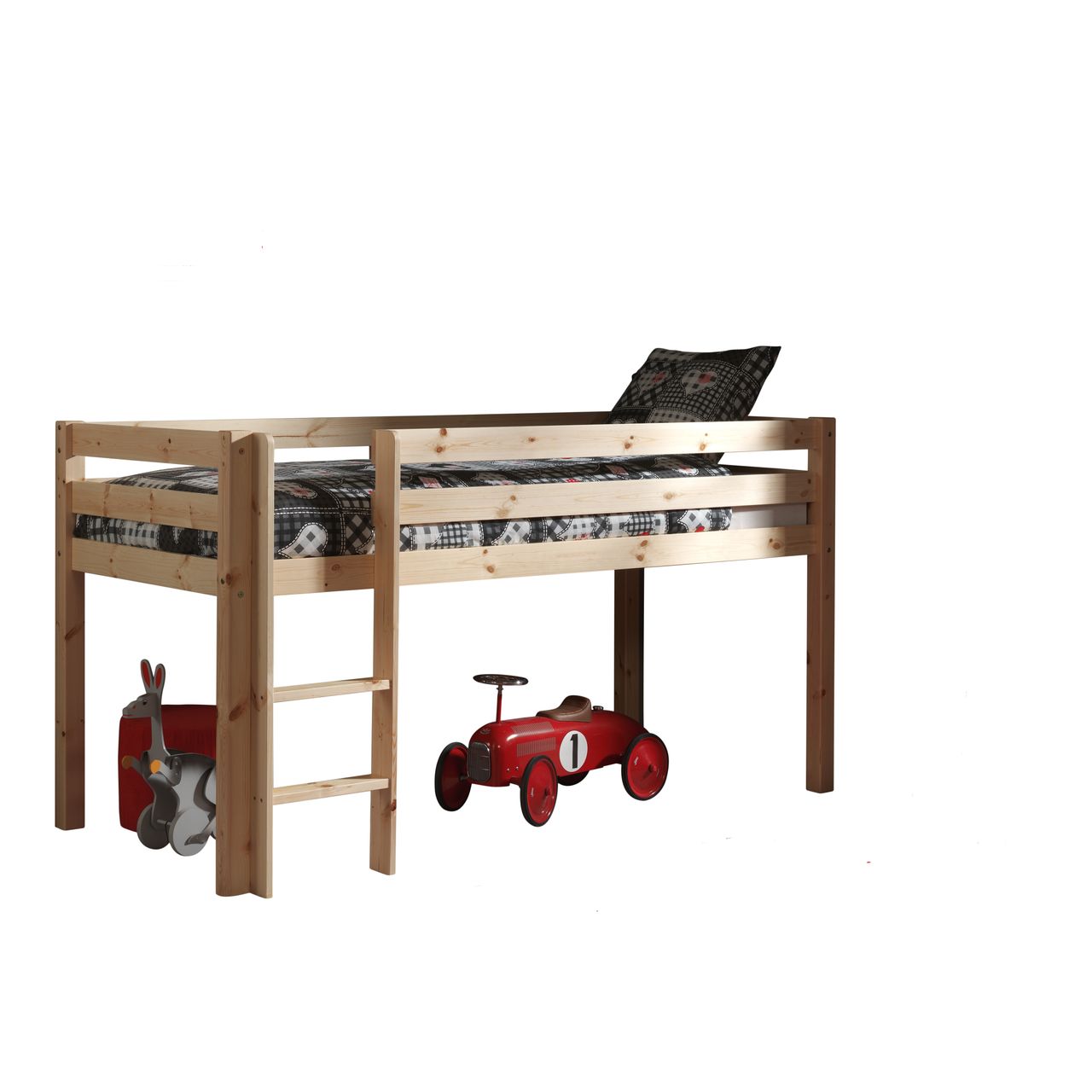 VIPACK Spielbett Pino , Ausf. Kiefer massiv natur lackiert