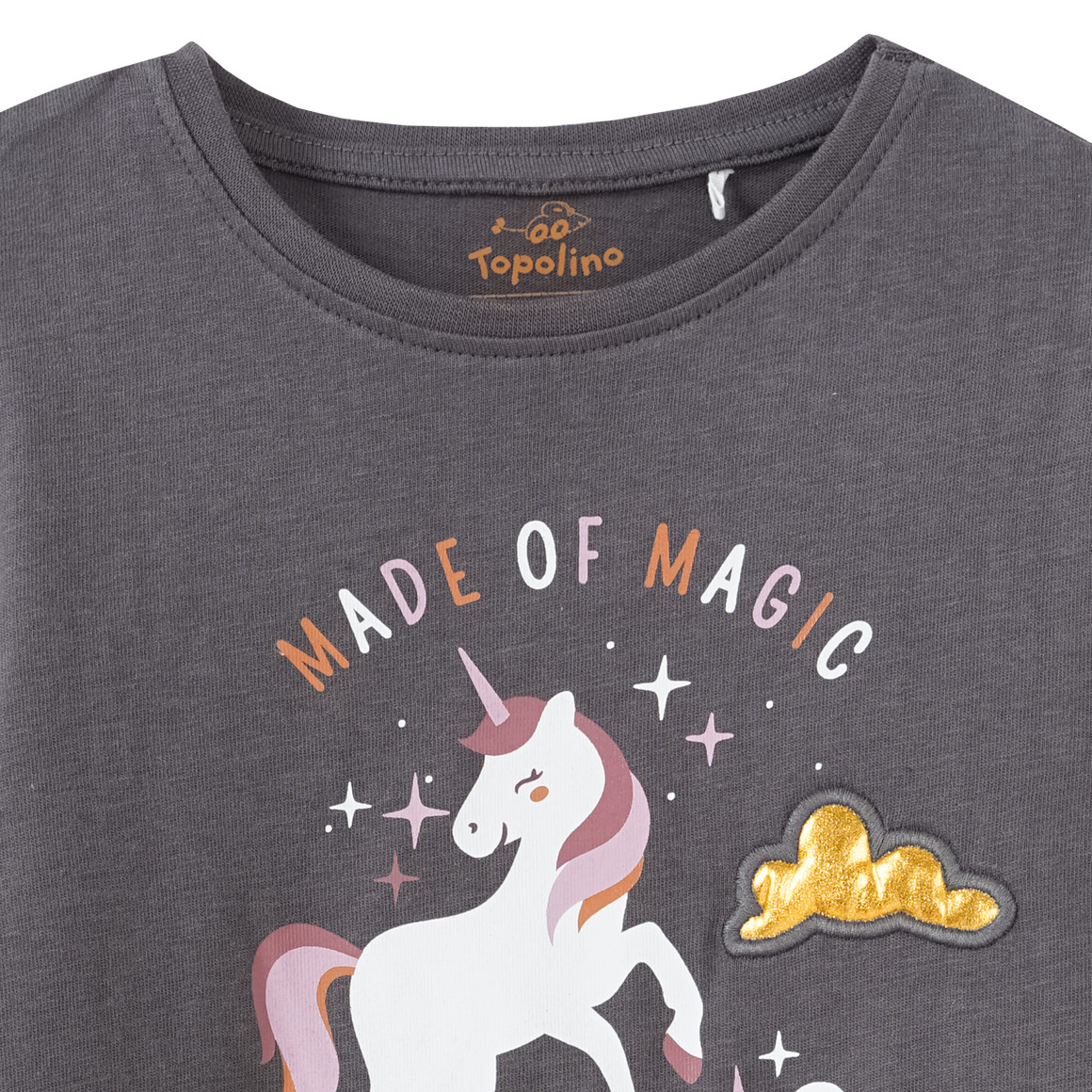 Mädchen Langarmshirt mit Einhorn-Motiv