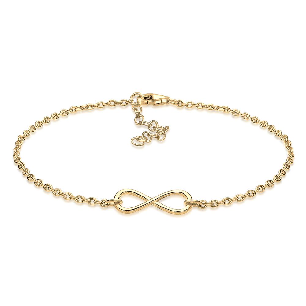 Elli Elli Bracelet Infinity Bracelet Femme  Plaqué Or Argent (925/1000) Bracelet