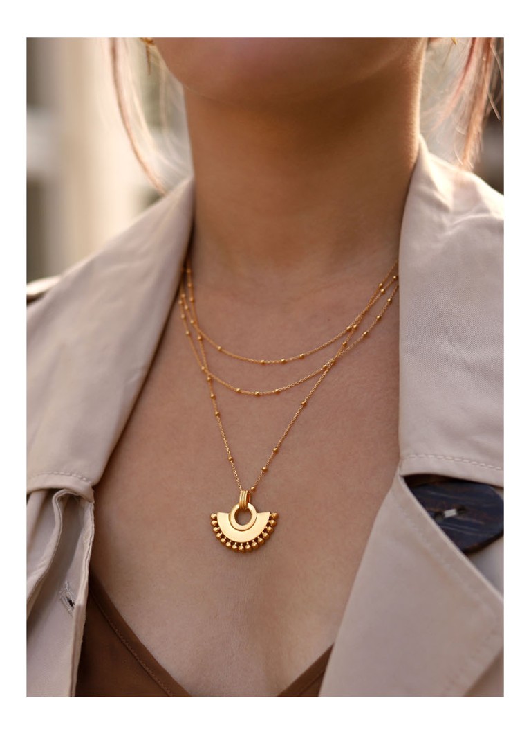 Missoma Double Chain necklace gold plated