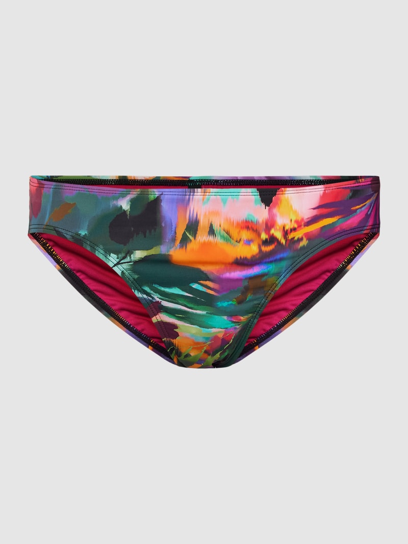 Bikini-Slip mit floralem Print Modell 'JUNGLE PARADISE' in pink