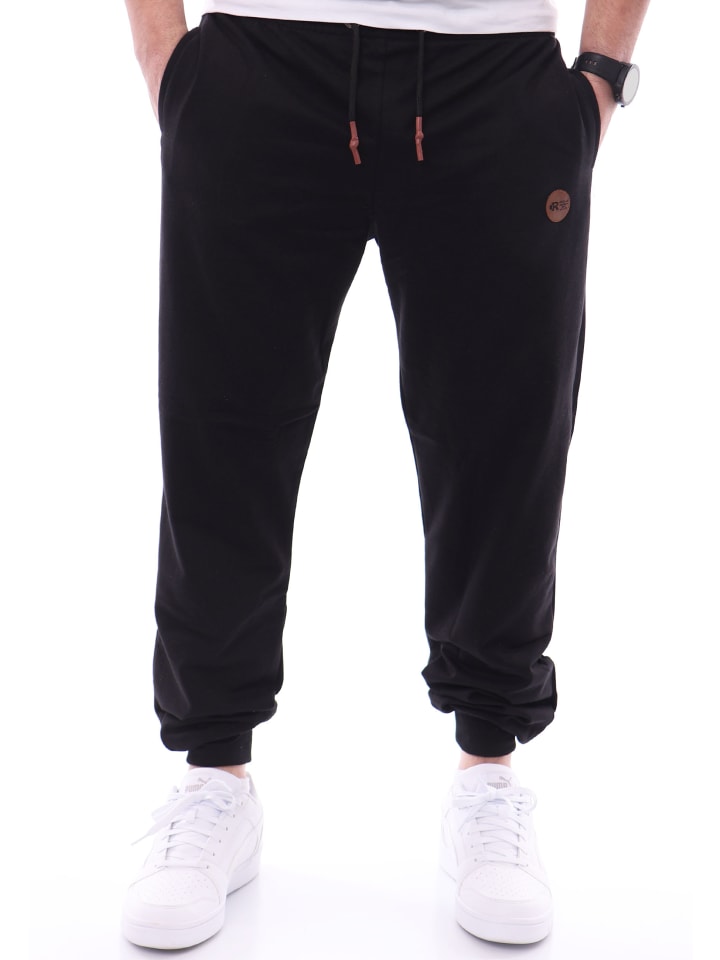 RESLAD Jogginghose mit Brandpatch in schwarz günstig kaufen