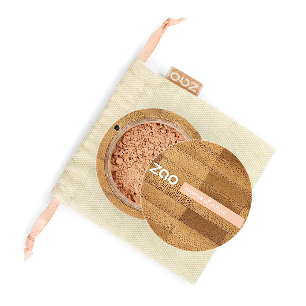 zao essence of nature Mineral silk 503 Beige orangé ZAO Poudre libre Certifiée Bio, Formule 100% naturelle, Vegan et Rechargeable
