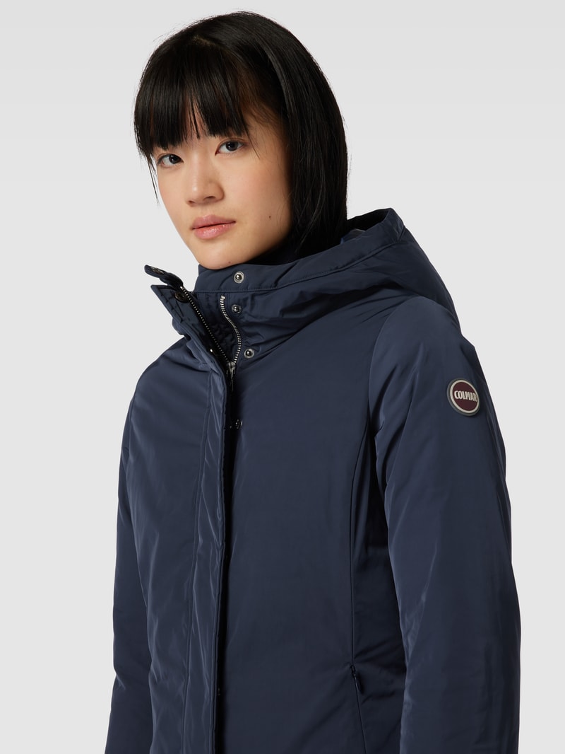 Parka mit Kapuze in marineblau