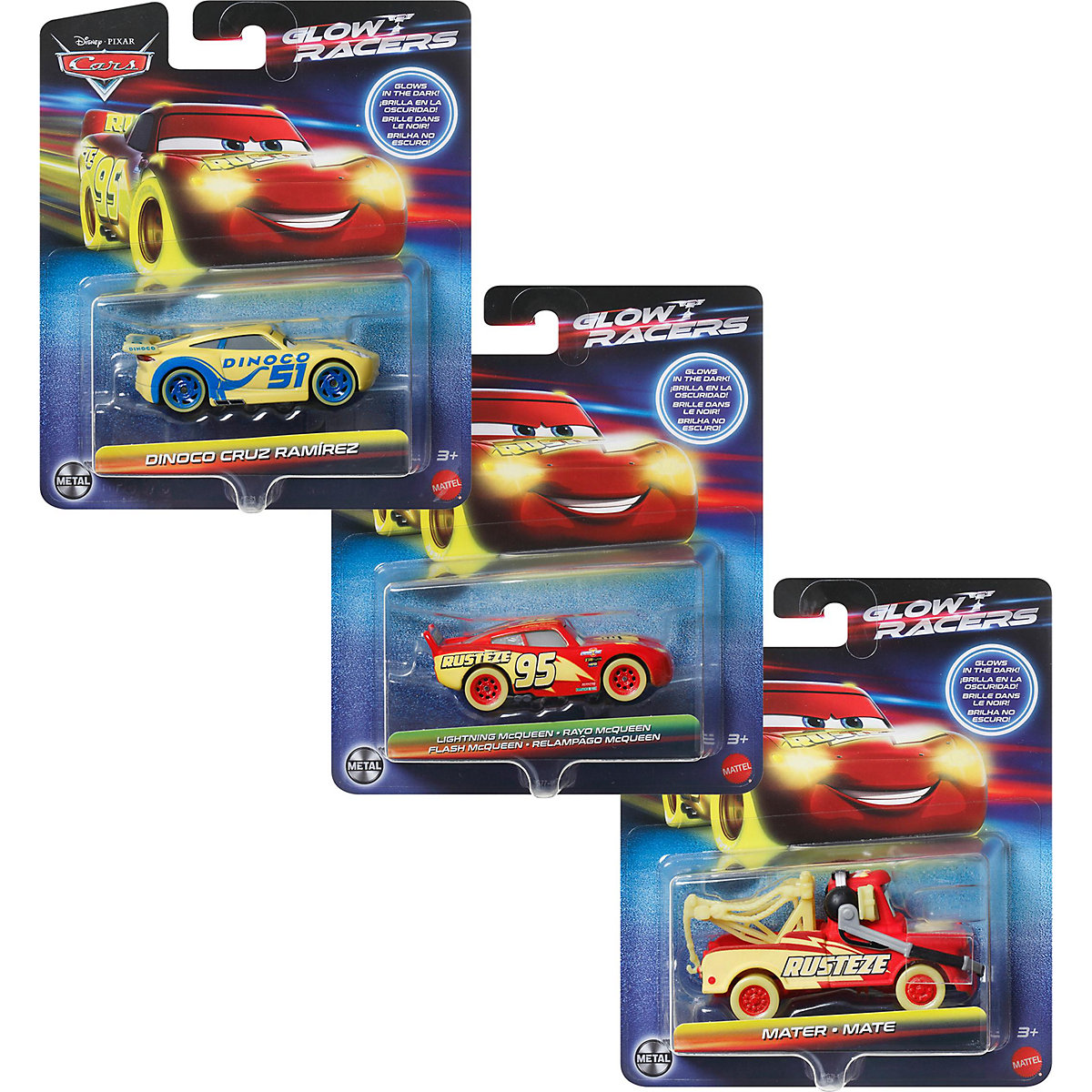 Pixar Cars NIGHT RACING sortiert