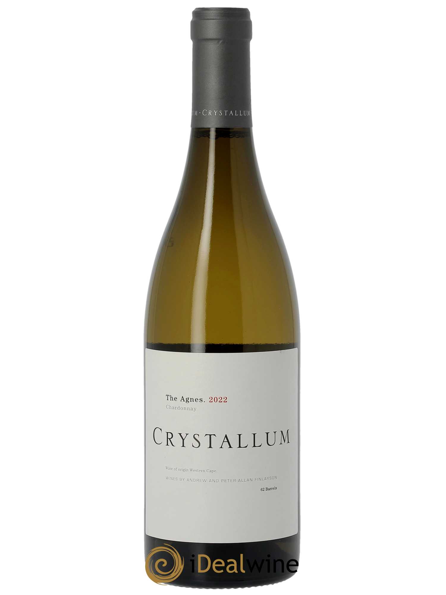 WO Western Cape Crystallum The Agnes Chardonnay  2022 - Lot de 1 Bouteille