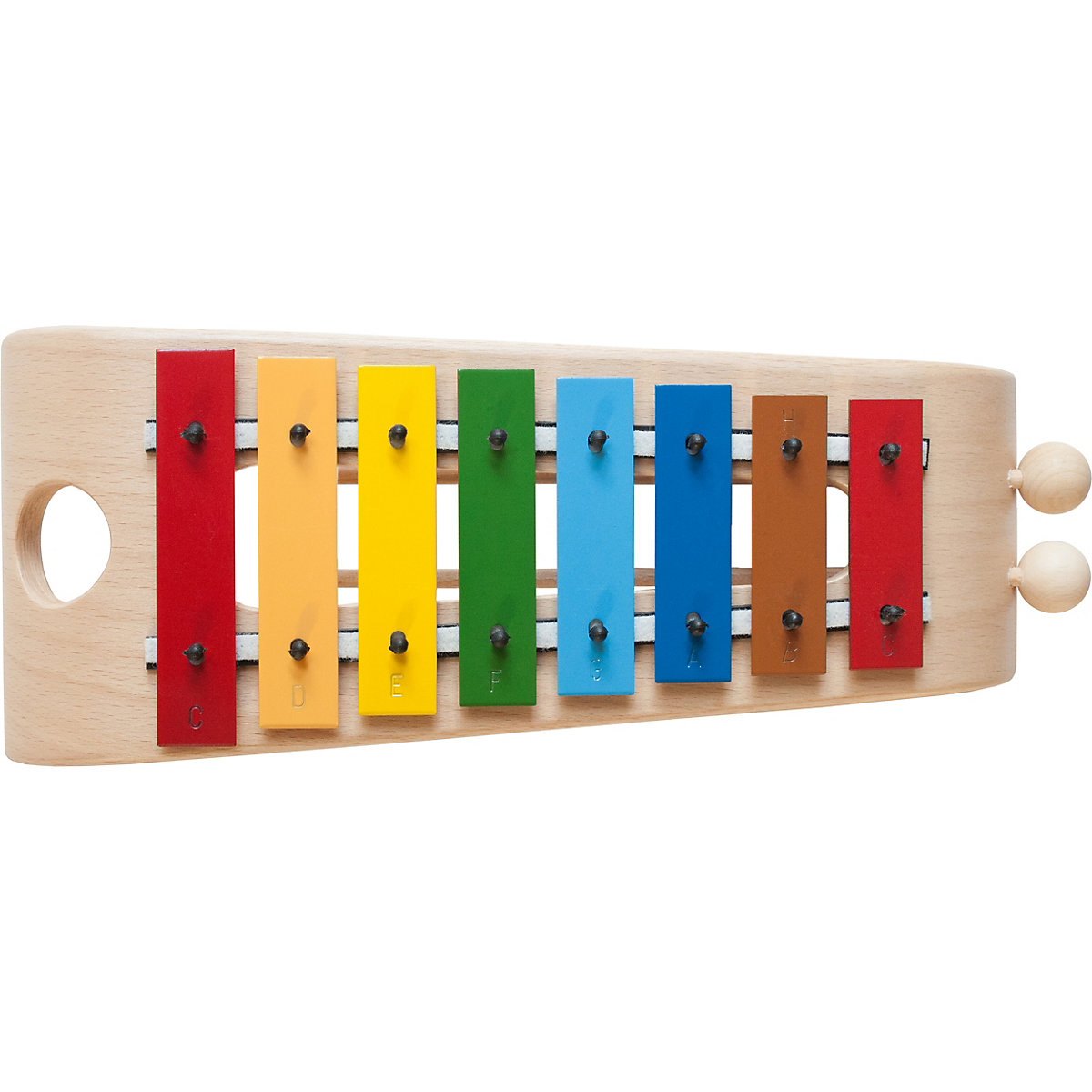Das wunderschöne Glockenspiel (Holzglockenspiel mit Metallplatten, diatonisch, 2 Schlägel)