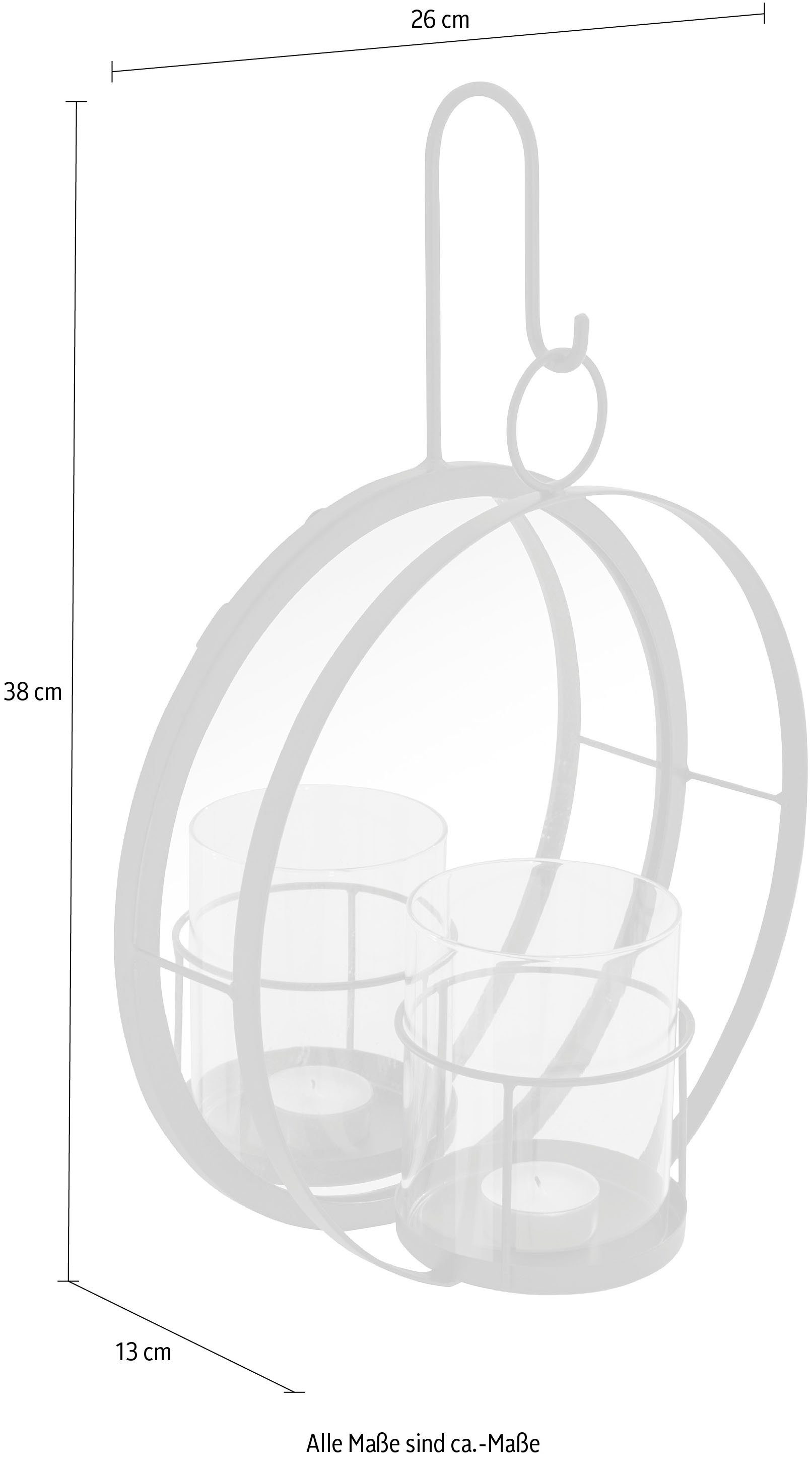 Guido Maria Kretschmer Home&Living Wandkerzenhalter, aus Metall, schwarz