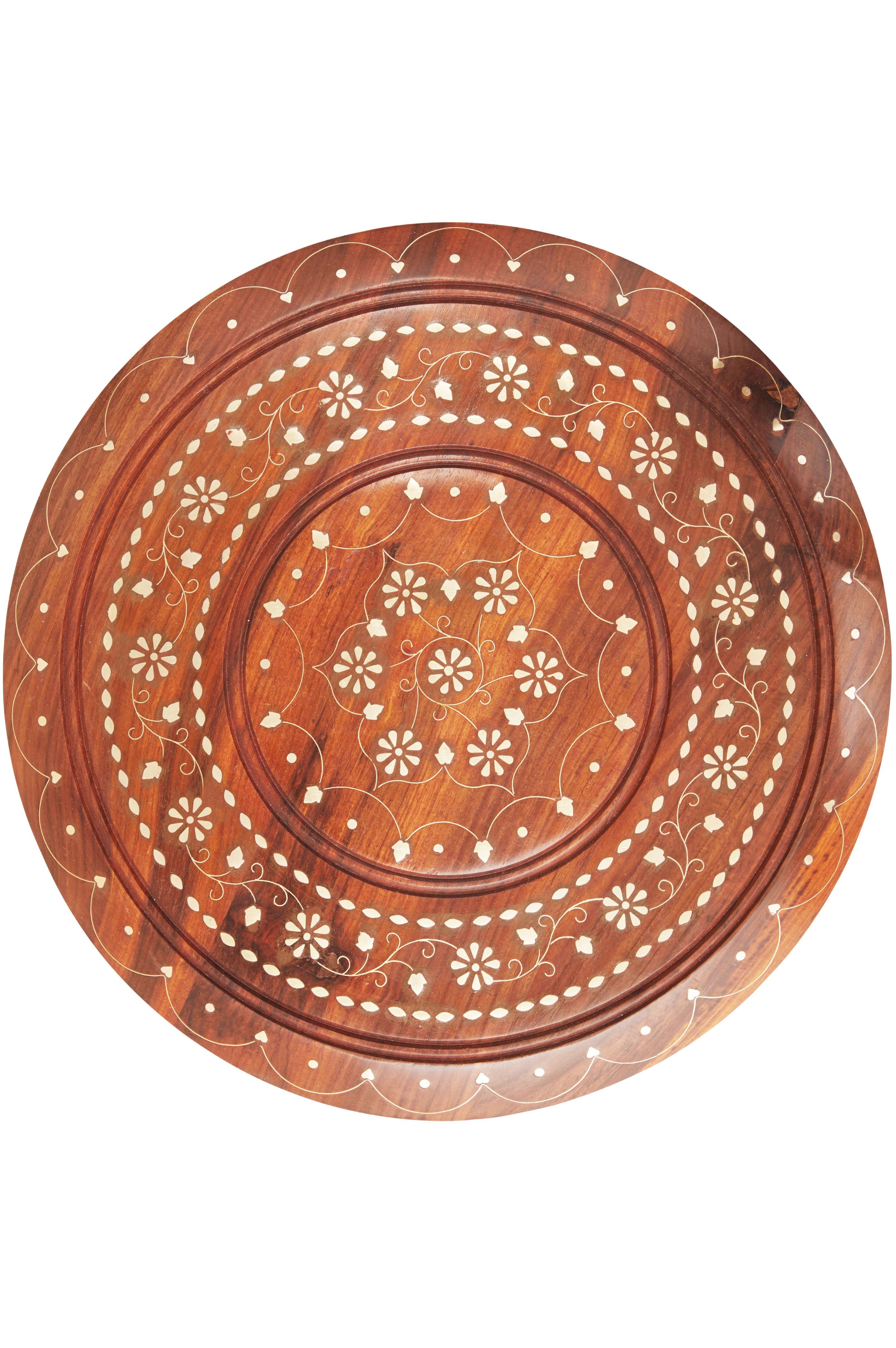Marrakesch Orient & Mediterran Interior Beistelltisch Marokkanischer Beistelltisch Caglanur, Couchtisch, Klapptisch, Handarbeit