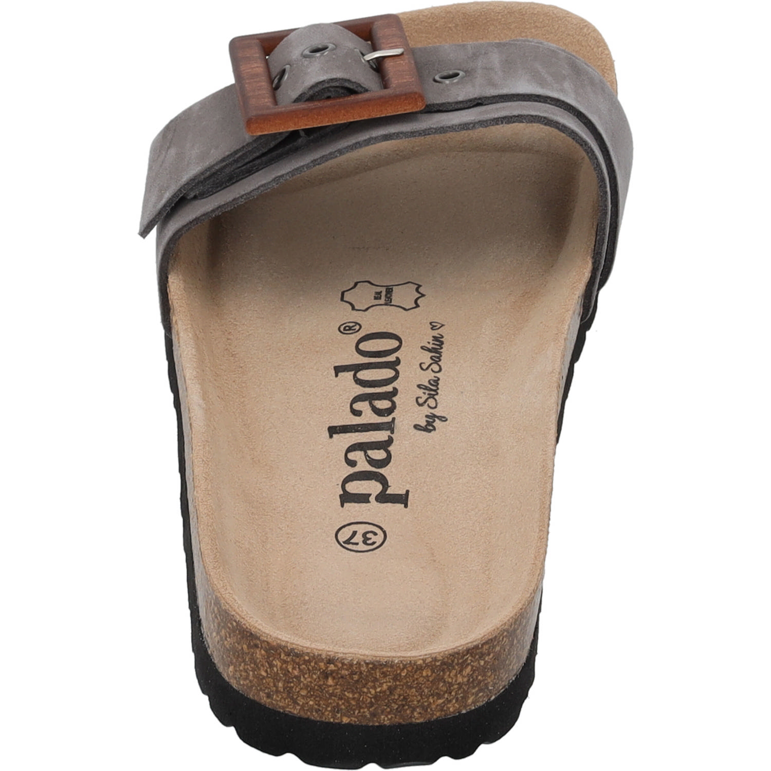 Palado Malta Wood by Sila Sahin, Pantoletten, Damen, Grau