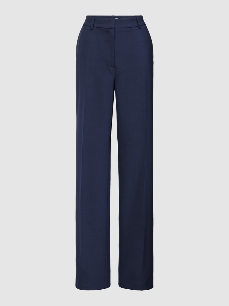 Hose mit Bügelfalten in marineblau