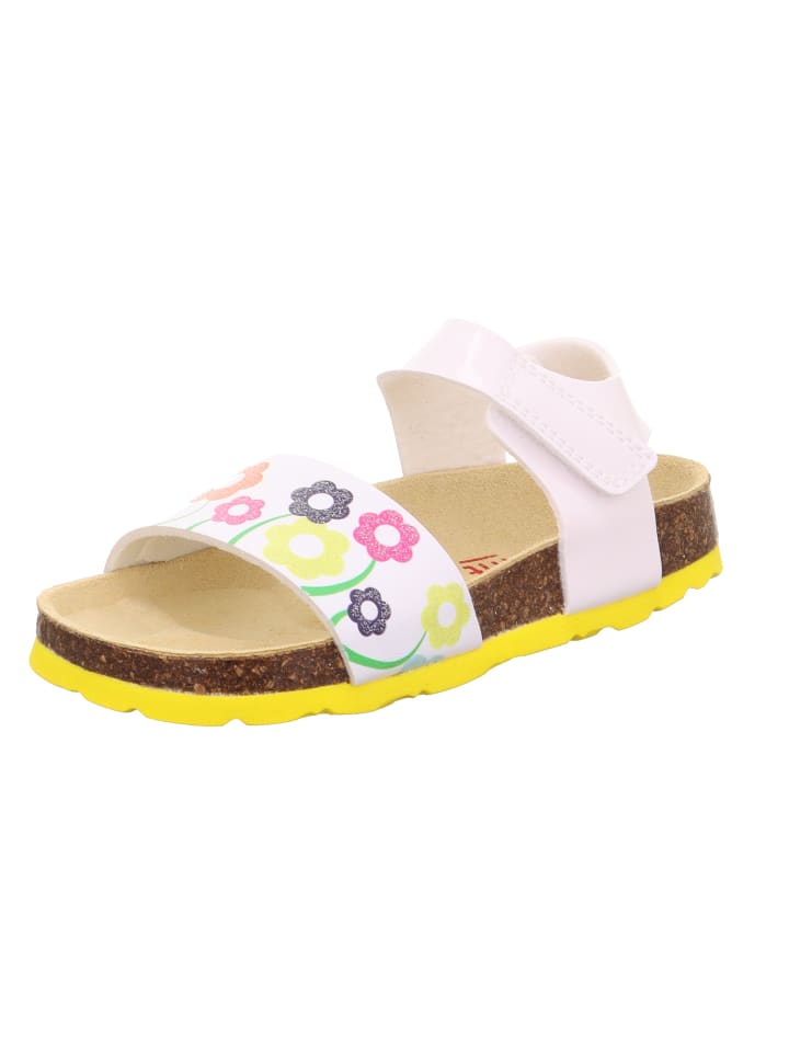 superfit Tieffußbett Sandale FUSSBETTPANTOFFEL in Weiß/Gelb günstig kaufen