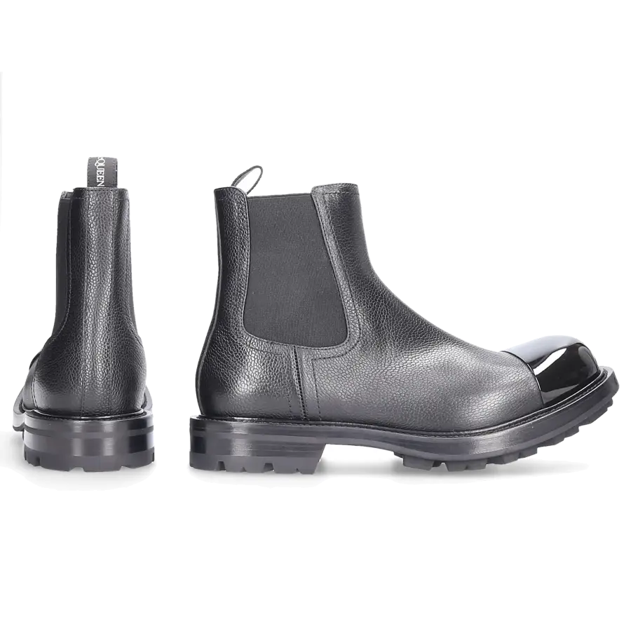 Alexander McQueen - Chelsea Boots WHXH8 Kalbsleder - schwarz