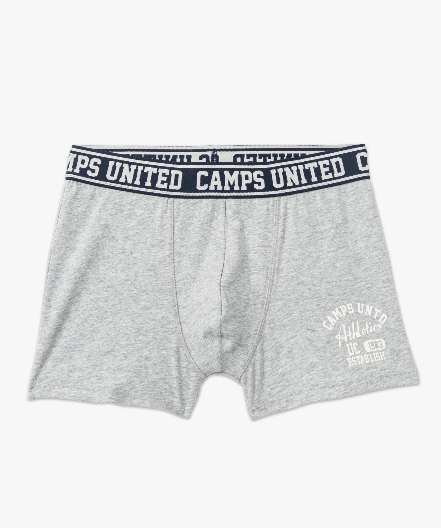 Boxer en coton extensible imprimé homme - Camps United gris | GEMO