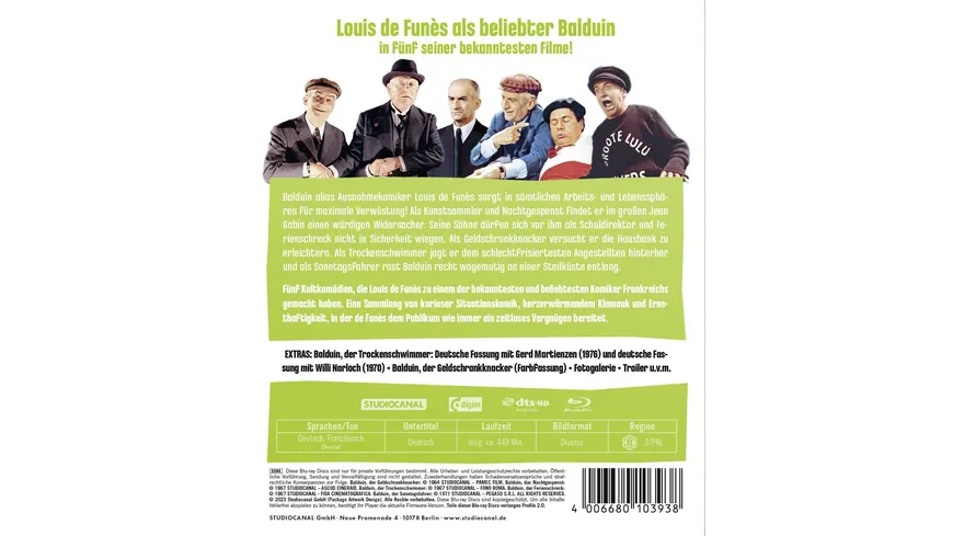 Louis de Funes - Die Balduin Collection  (+ DVD) [4 BRs]