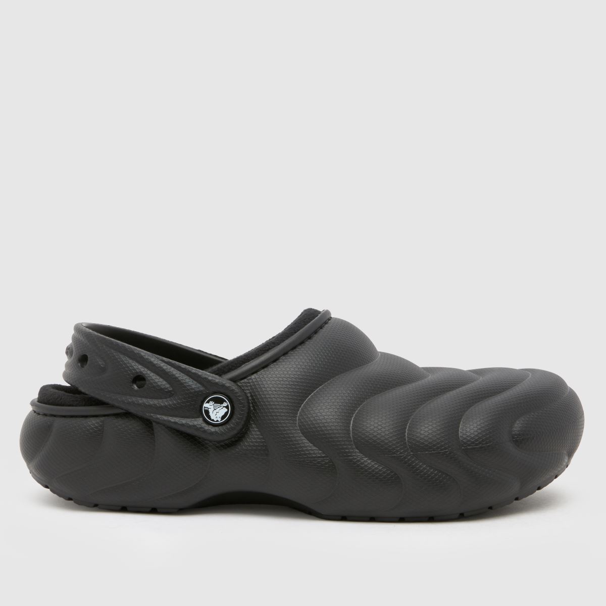 Crocs klasszikus bélelt, overpuff klumpa szandál fekete színben
