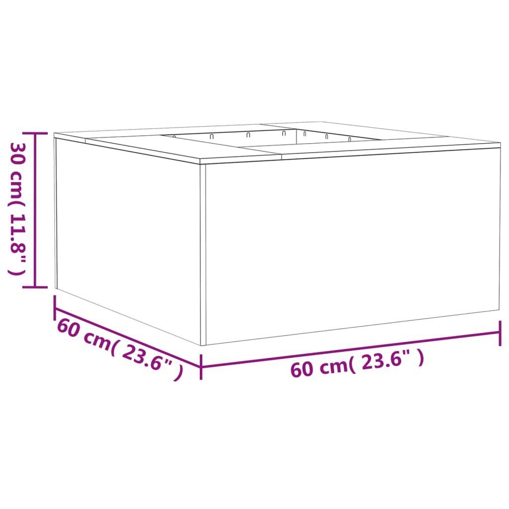 vidaXL Feuerstelle Feuerstelle 60x60x30 cm Cortenstahl