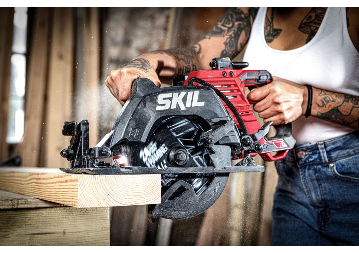 Fierăstrău circular SKIL SW1E3572FA 2x20V 66mm fără perii, fără baterii și încărcător, în geantă