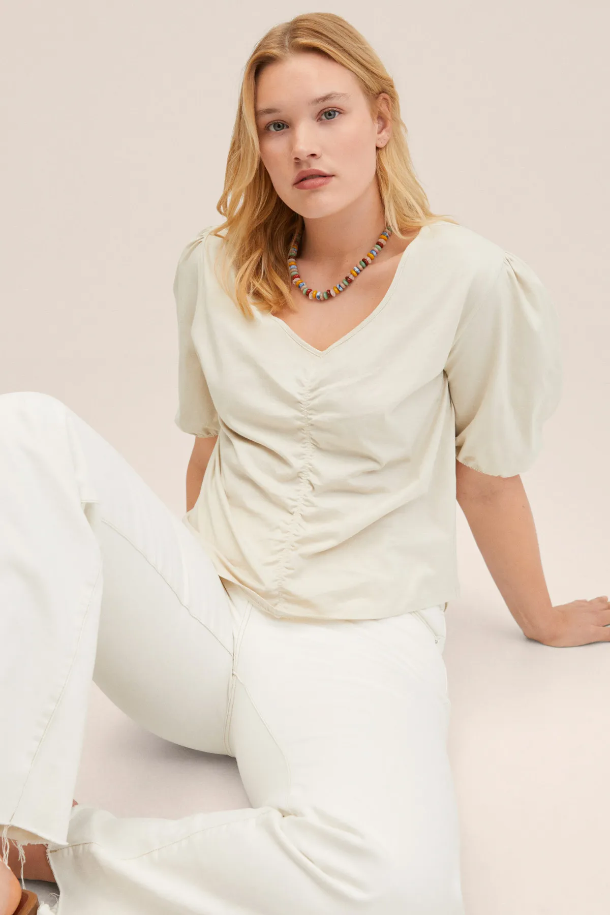 MANGO  27047117 Damen/Mädchen Hell/Pastellgrau