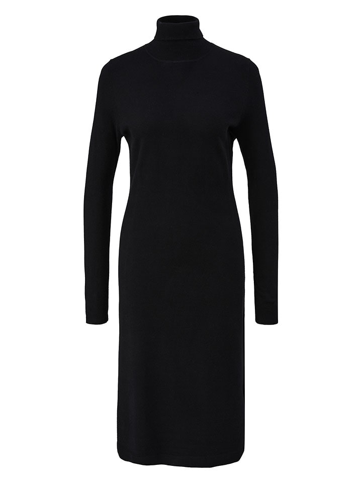 s.Oliver Strickkleid in Schwarz günstig kaufen