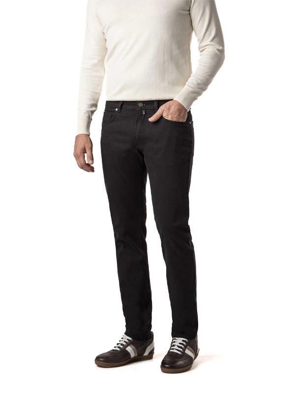 Pierre Cardin, Hose Lyon, Baumwolle, schwarz
