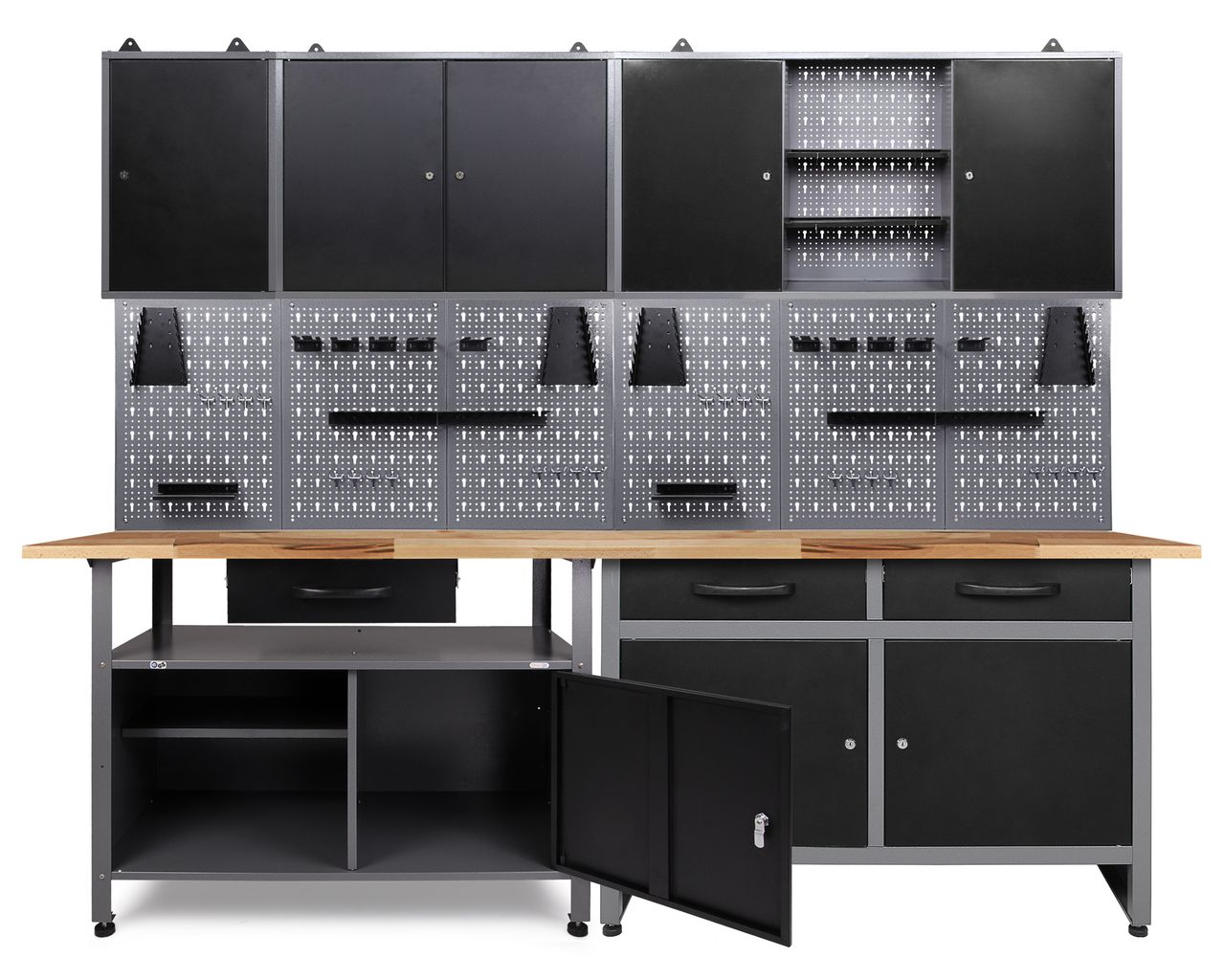 Ondis24 Ondis24 Werkstatt Set Schöpfer 240 cm 3 Schränke