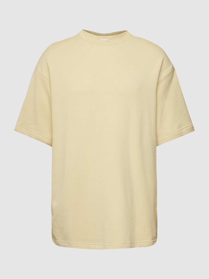 T-Shirt mit Label-Stitching Modell 'CIRCA' in beige