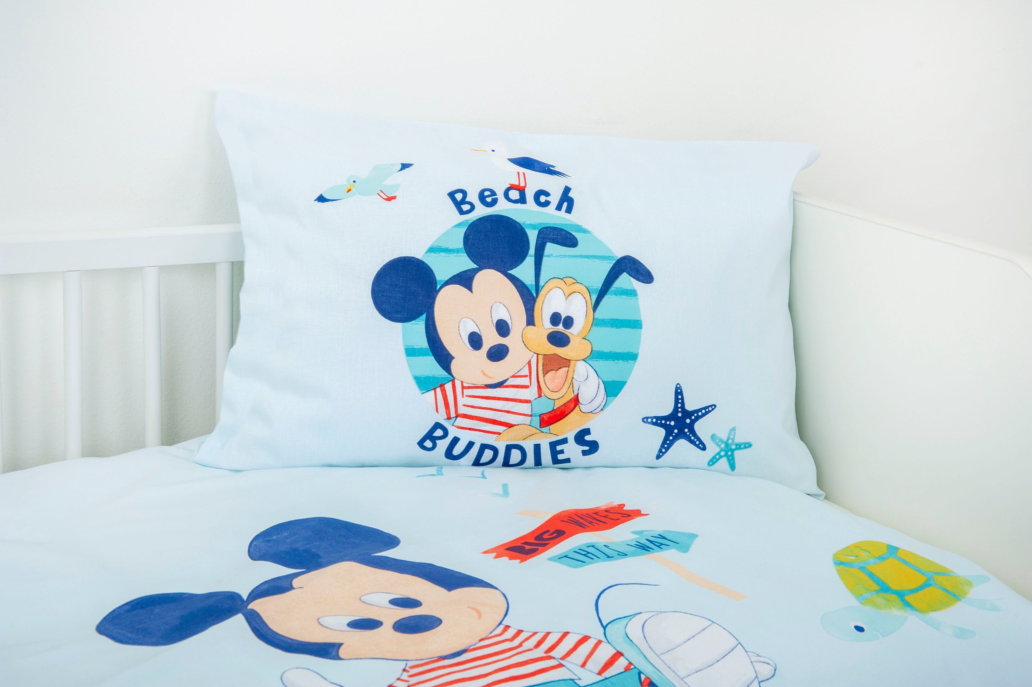 Babybettwäsche ´s Mickey Mouse, , Flanell, mit liebevollem Motiv