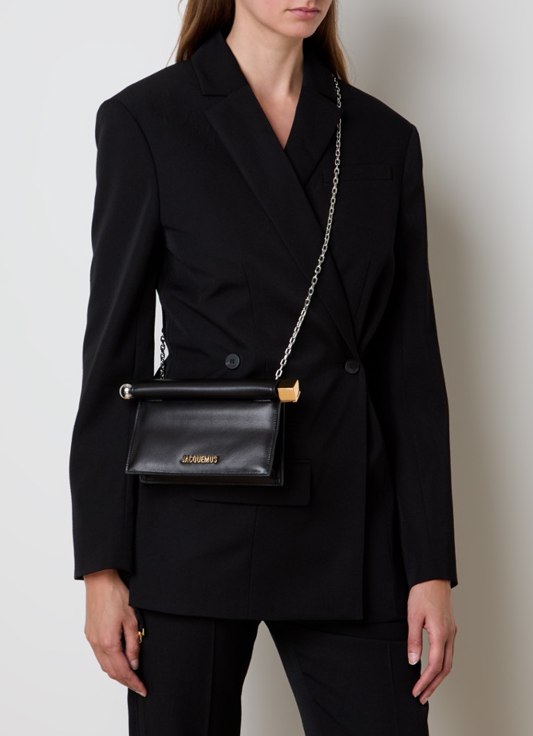 Jacquemus La Pochette Mini clutch -laukku lampaannahkaa ja logolla