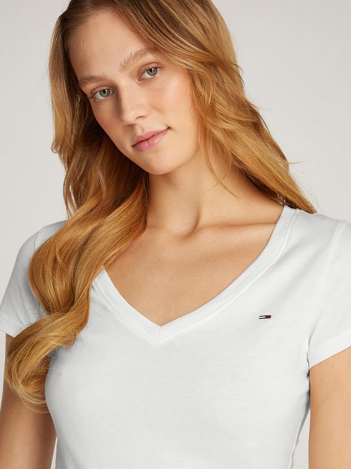 TOMMY JEANS Shirt in Weiß günstig kaufen