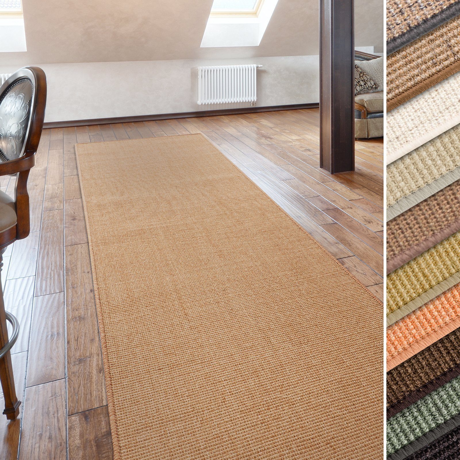 Sisalteppich Sylt, Floordirekt, rechteckig, Höhe: 8 mm, Raumklimaregulierend