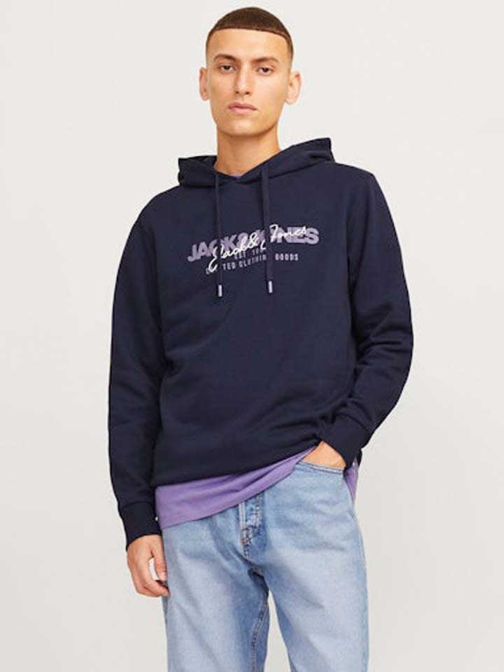 Jack & Jones Hoodie in Dunkelblau günstig kaufen