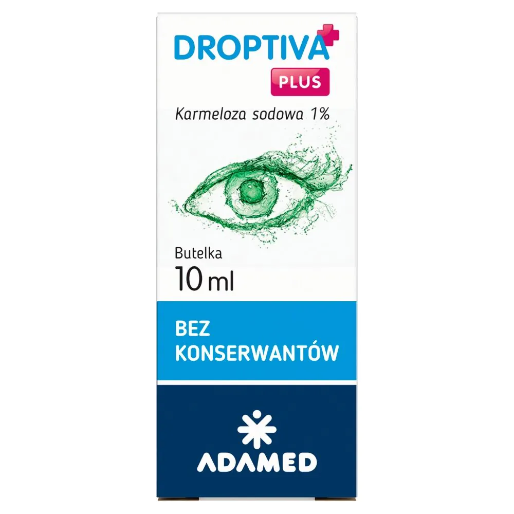 Droptiva Plus, hidratantne kapi za oči, 1% natrijum karmeloza