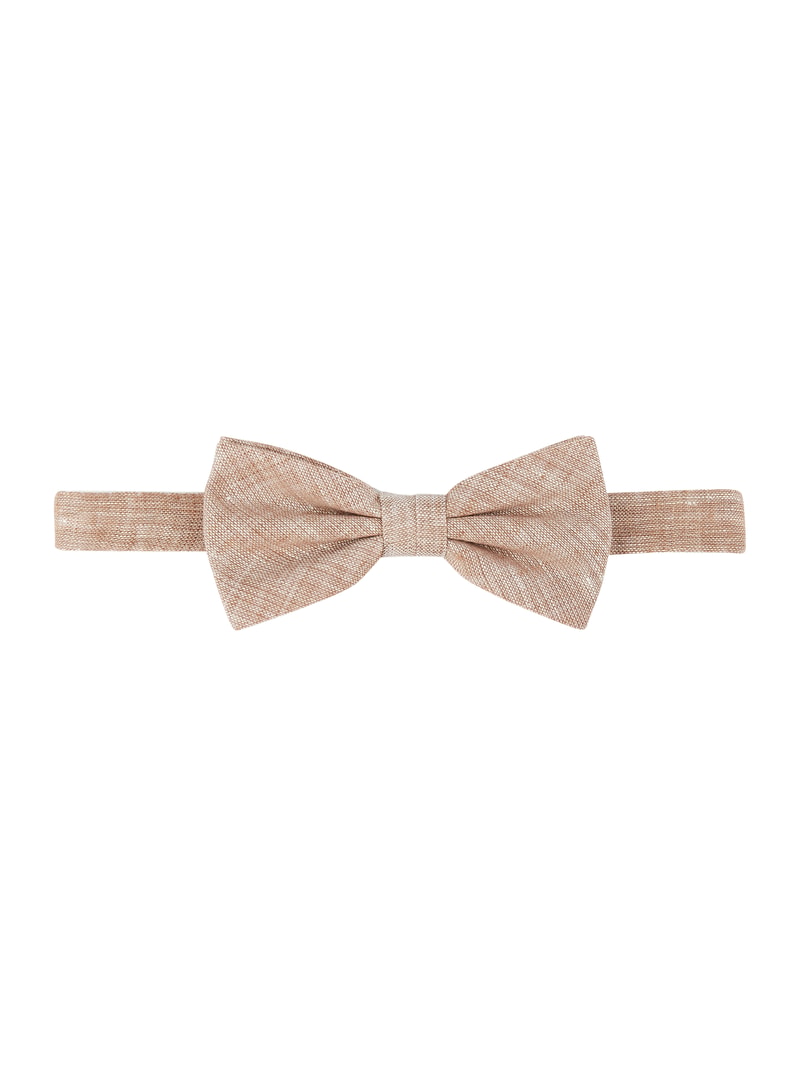 Fliege mit Einstecktuch im Set in beige