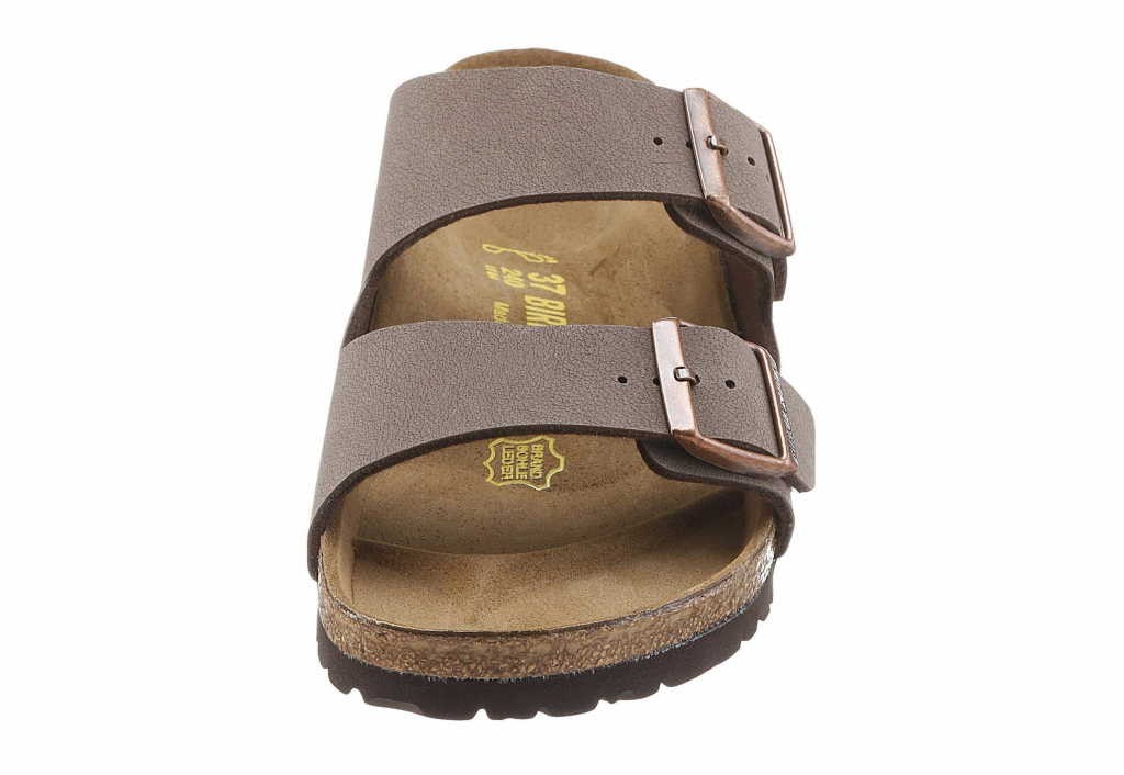 BIRKENSTOCK Pantoletten braun Arizona 2 Schnallen