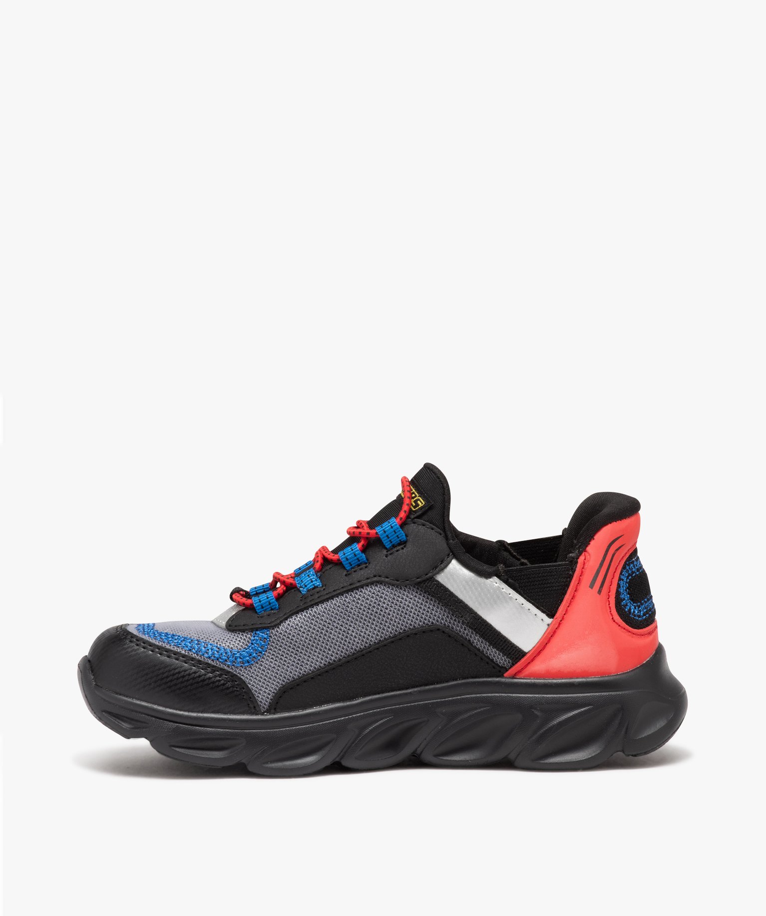 Baskets Garçon running multicolores à enfiler - Skechers noir | GEMO