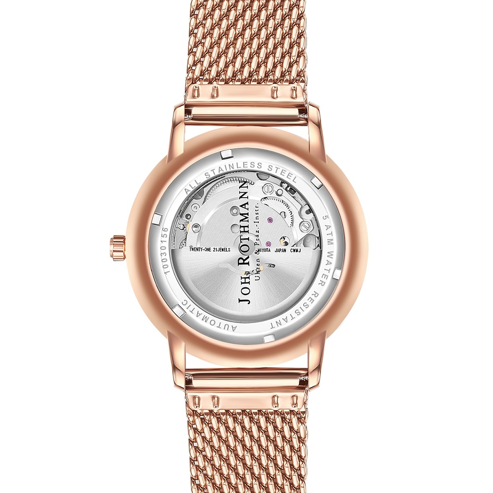 Joh. Rothmann Montre automatique Friedrich en Or rose Acier inoxydable en Or rose Montre