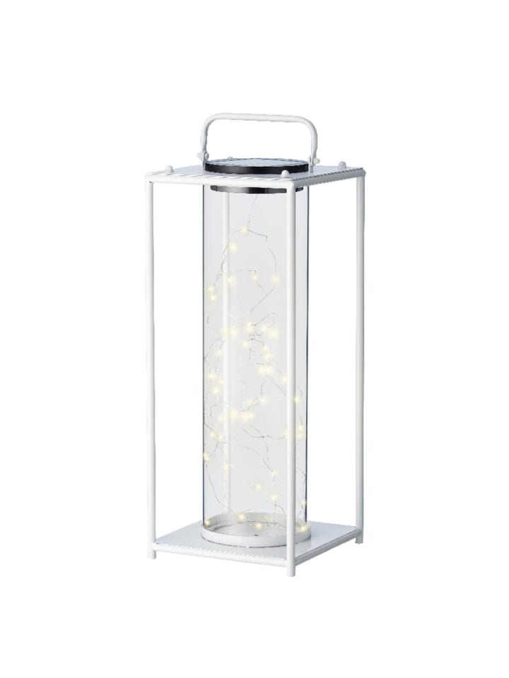 MARELIDA Solar Laterne mit Lichterkette in weiß - H: 49cm günstig kaufen onesize