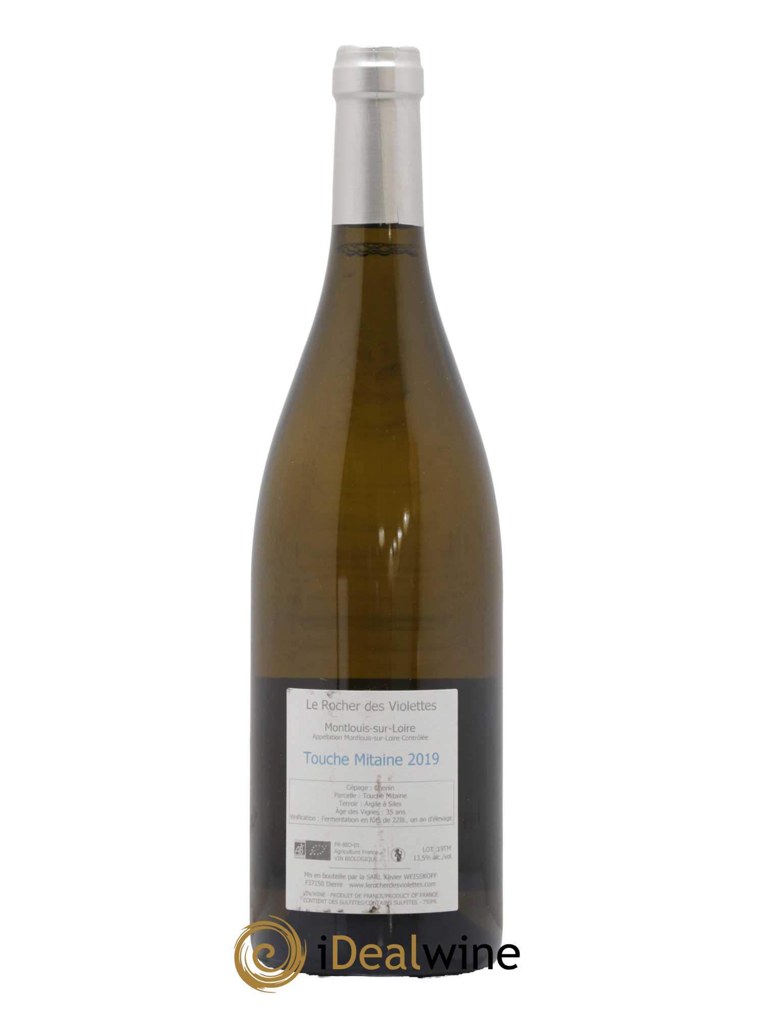Montlouis-sur-Loire Touche Mitaine Le Rocher des Violettes  2019 - Lot de 1 Bouteille