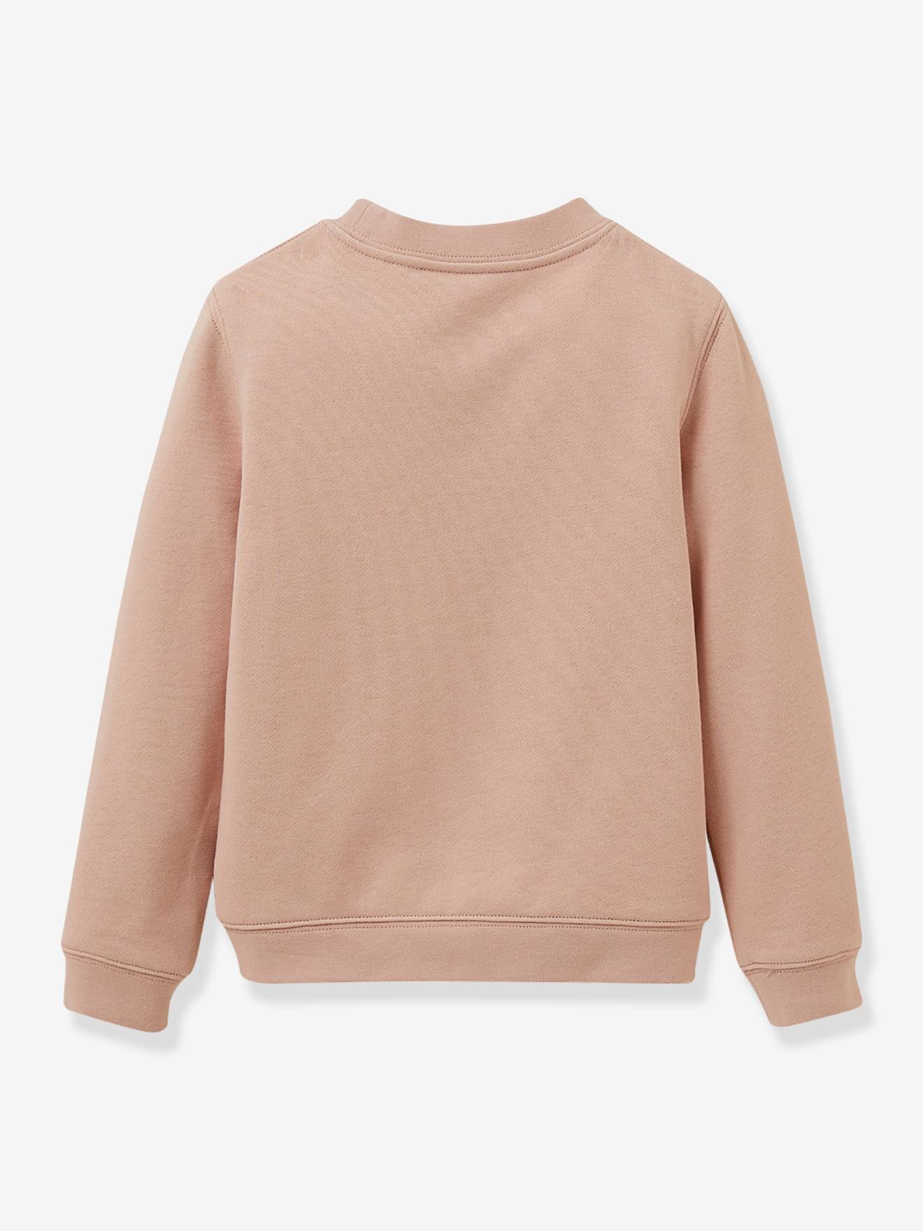 Cyrillus Besticktes Mädchen Sweatshirt CYRILLUS, Bio-Baumwolle - rosa