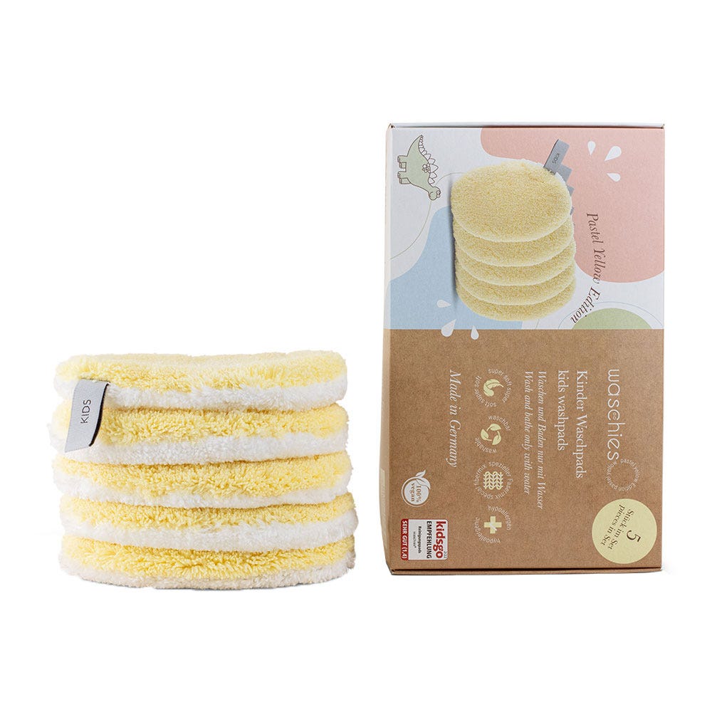 Waschies Baby-& Kinderwaschpads Pastel Yellow 5er Set